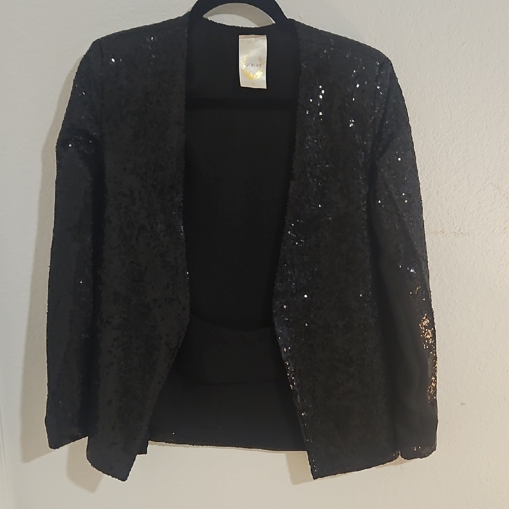 Sequin Black Jacket
